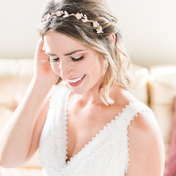 Lindsay Marie Romantique Crystal & Pearl Hair Vine main image 5